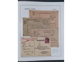 ÖSTERREICH-UNGARN: 1806/1918, über 70 Briefe und Dokumente, meist Desinfektions-Post mit Schwerpunkt von 1806 bis 1866, dabei