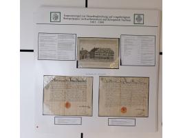 1683/1868, 'Impoststempel zur Steuerbegleichung auf vorgefertigtem Stempelpapier', einzigartige Ausstellungssammlung mit über