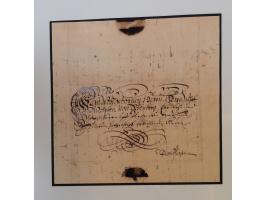 1683/1868, 'Impoststempel zur Steuerbegleichung auf vorgefertigtem Stempelpapier', einzigartige Ausstellungssammlung mit über