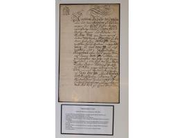 1683/1868, 'Impoststempel zur Steuerbegleichung auf vorgefertigtem Stempelpapier', einzigartige Ausstellungssammlung mit über