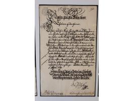 1683/1868, 'Impoststempel zur Steuerbegleichung auf vorgefertigtem Stempelpapier', einzigartige Ausstellungssammlung mit über