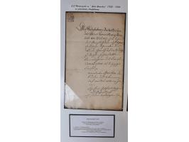 1683/1868, 'Impoststempel zur Steuerbegleichung auf vorgefertigtem Stempelpapier', einzigartige Ausstellungssammlung mit über