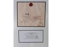 1683/1868, 'Impoststempel zur Steuerbegleichung auf vorgefertigtem Stempelpapier', einzigartige Ausstellungssammlung mit über