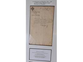 1683/1868, 'Impoststempel zur Steuerbegleichung auf vorgefertigtem Stempelpapier', einzigartige Ausstellungssammlung mit über