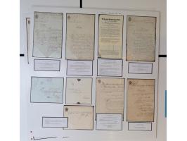 1683/1868, 'Impoststempel zur Steuerbegleichung auf vorgefertigtem Stempelpapier', einzigartige Ausstellungssammlung mit über