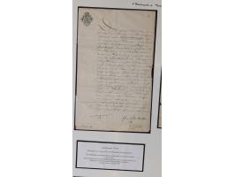 1683/1868, 'Impoststempel zur Steuerbegleichung auf vorgefertigtem Stempelpapier', einzigartige Ausstellungssammlung mit über