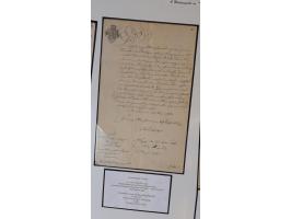 1683/1868, 'Impoststempel zur Steuerbegleichung auf vorgefertigtem Stempelpapier', einzigartige Ausstellungssammlung mit über