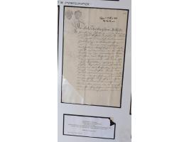 1683/1868, 'Impoststempel zur Steuerbegleichung auf vorgefertigtem Stempelpapier', einzigartige Ausstellungssammlung mit über