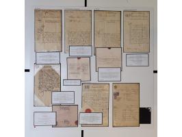 1683/1868, 'Impoststempel zur Steuerbegleichung auf vorgefertigtem Stempelpapier', einzigartige Ausstellungssammlung mit über