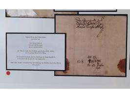 1683/1868, 'Impoststempel zur Steuerbegleichung auf vorgefertigtem Stempelpapier', einzigartige Ausstellungssammlung mit über