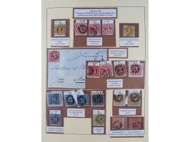 1849/1920, umfangreiche gestempelte Sammlung inkl. Dienst- und Portomarken mit vielen Farben und Besonderheiten. Dabei u.a. t