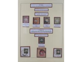 1849/1920, umfangreiche gestempelte Sammlung inkl. Dienst- und Portomarken mit vielen Farben und Besonderheiten. Dabei u.a. t