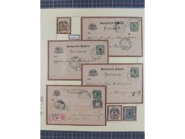 1849/1920, umfangreiche gestempelte Sammlung inkl. Dienst- und Portomarken mit vielen Farben und Besonderheiten. Dabei u.a. t