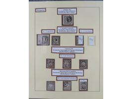 1849/1920, umfangreiche gestempelte Sammlung inkl. Dienst- und Portomarken mit vielen Farben und Besonderheiten. Dabei u.a. t