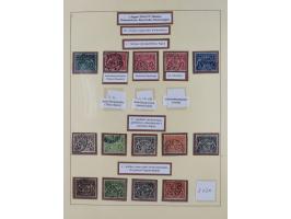 1849/1920, umfangreiche gestempelte Sammlung inkl. Dienst- und Portomarken mit vielen Farben und Besonderheiten. Dabei u.a. t