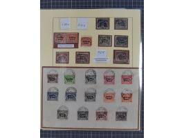 1849/1920, umfangreiche gestempelte Sammlung inkl. Dienst- und Portomarken mit vielen Farben und Besonderheiten. Dabei u.a. t
