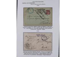 1851/1912, delightful exhibit collection with 37 covers and cards, covering the Ottoman, Italian and French Offices in Tripol