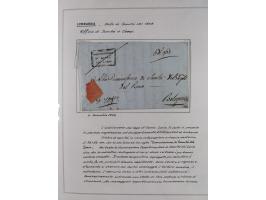 LOMBARDEI: 1799/1836, 11 Briefe, ab dem Militärstempel “Aspettori di Sanitá Militarie” (1799), Ra1 “Sanitá”, etc., zwei mit R