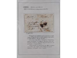 LOMBARDEI: 1799/1836, 11 Briefe, ab dem Militärstempel “Aspettori di Sanitá Militarie” (1799), Ra1 “Sanitá”, etc., zwei mit R