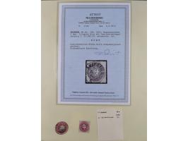 1850/63, gestempelte Sammlung mit u.a. einwandfreier Mi.-Nr. 1b (FA Rismondo BPP), 2IId (FA Vaatz BPP), Mi.-Nr. 12d (FA Rismo