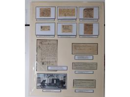 1638/1868, Ausstellungssammlung 'Vom Geleitsweg zur Poststraße', zu historischen Poststraßen in Sachsen, aufgezogen auf 7 gro