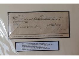 1638/1868, Ausstellungssammlung 'Vom Geleitsweg zur Poststraße', zu historischen Poststraßen in Sachsen, aufgezogen auf 7 gro