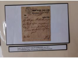 1638/1868, Ausstellungssammlung 'Vom Geleitsweg zur Poststraße', zu historischen Poststraßen in Sachsen, aufgezogen auf 7 gro