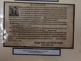 1638/1868, Ausstellungssammlung 'Vom Geleitsweg zur Poststraße', zu historischen Poststraßen in Sachsen, aufgezogen auf 7 gro