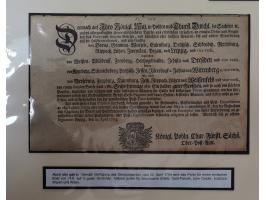 1638/1868, Ausstellungssammlung 'Vom Geleitsweg zur Poststraße', zu historischen Poststraßen in Sachsen, aufgezogen auf 7 gro