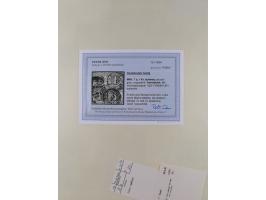 1852/66, gestempelte Sammlung mit besseren Marken, Farben und Einheiten. Dabei u.a. Mi.-Nr. 6a im senkrechten 6er-Block (FA S