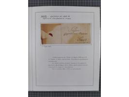 TRIEST: 1814/58, Sammlung mit 26 Briefen und Dokumenten, dabei Sanitätspass (1831) sowie doppelt versiegelter Desinfektionsbr