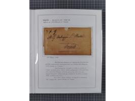 TRIEST: 1814/58, Sammlung mit 26 Briefen und Dokumenten, dabei Sanitätspass (1831) sowie doppelt versiegelter Desinfektionsbr