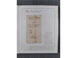 TRIEST: 1814/58, Sammlung mit 26 Briefen und Dokumenten, dabei Sanitätspass (1831) sowie doppelt versiegelter Desinfektionsbr