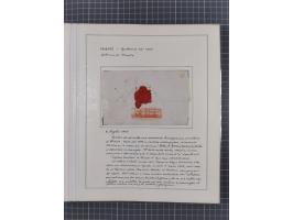 TRIEST: 1814/58, Sammlung mit 26 Briefen und Dokumenten, dabei Sanitätspass (1831) sowie doppelt versiegelter Desinfektionsbr