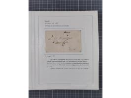 TRIEST: 1814/58, Sammlung mit 26 Briefen und Dokumenten, dabei Sanitätspass (1831) sowie doppelt versiegelter Desinfektionsbr