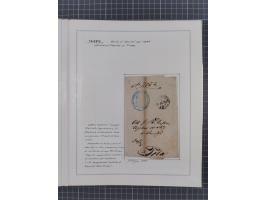 TRIEST: 1814/58, Sammlung mit 26 Briefen und Dokumenten, dabei Sanitätspass (1831) sowie doppelt versiegelter Desinfektionsbr