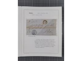 TRIEST: 1814/58, Sammlung mit 26 Briefen und Dokumenten, dabei Sanitätspass (1831) sowie doppelt versiegelter Desinfektionsbr