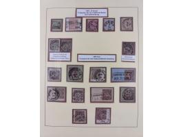 1868/70, gestempelte Sammlung inkl. Dienstmarken und Elass-Lothrigen mit schönen Briefstücken und 14 Briefen und Ganzsachen. 