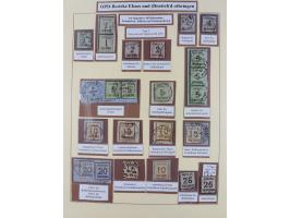 1868/70, gestempelte Sammlung inkl. Dienstmarken und Elass-Lothrigen mit schönen Briefstücken und 14 Briefen und Ganzsachen. 