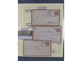 1868/70, gestempelte Sammlung inkl. Dienstmarken und Elass-Lothrigen mit schönen Briefstücken und 14 Briefen und Ganzsachen. 