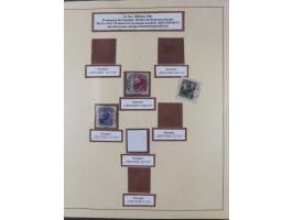 1898/1919, meist gestempelte Sammlung mit besseren und kpl. Ausgaben und bis auf wenige Ausnahmen auf schönen Briefstücken. D