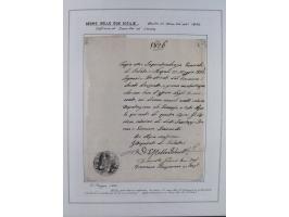 SIZILIEN: 1826/83, 26 Briefe und Dokumente beider Sizilien, dabei Liste illegaler Händler (Hebammen und Aderlassanbieter) im 