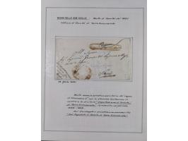 SIZILIEN: 1826/83, 26 Briefe und Dokumente beider Sizilien, dabei Liste illegaler Händler (Hebammen und Aderlassanbieter) im 