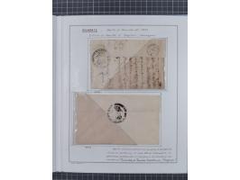 SARDINIEN: 1821/1903, 6 Briefe und Dokumente, dabei Briefbogen der Gesundheitsbehörde von Cagliari an den Provinzgouverneur v