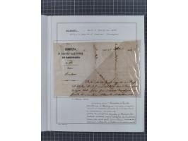 SARDINIEN: 1821/1903, 6 Briefe und Dokumente, dabei Briefbogen der Gesundheitsbehörde von Cagliari an den Provinzgouverneur v