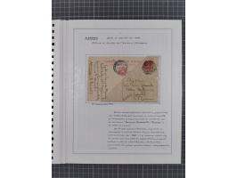 SARDINIEN: 1821/1903, 6 Briefe und Dokumente, dabei Briefbogen der Gesundheitsbehörde von Cagliari an den Provinzgouverneur v