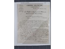 TOSKANA: 1803/1893, 17 Briefe und Dokumente aus dem 19. Jahrhundert inkl. Ra2 "LAZZERETTO SAN / ROCCO DI LIVORNO” der Quarant