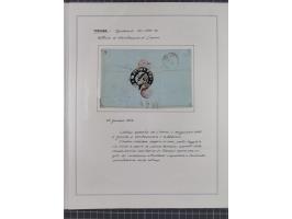 TOSKANA: 1803/1893, 17 Briefe und Dokumente aus dem 19. Jahrhundert inkl. Ra2 "LAZZERETTO SAN / ROCCO DI LIVORNO” der Quarant