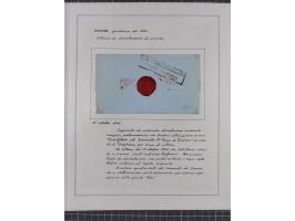 TOSKANA: 1803/1893, 17 Briefe und Dokumente aus dem 19. Jahrhundert inkl. Ra2 "LAZZERETTO SAN / ROCCO DI LIVORNO” der Quarant