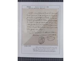 TOSKANA: 1803/1893, 17 Briefe und Dokumente aus dem 19. Jahrhundert inkl. Ra2 "LAZZERETTO SAN / ROCCO DI LIVORNO” der Quarant